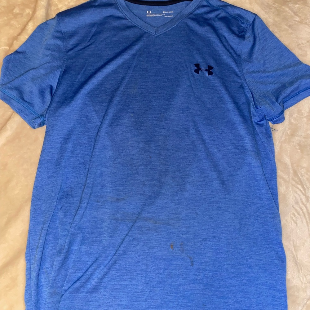 Under Armour Men's Short Sleeve Blue Tee